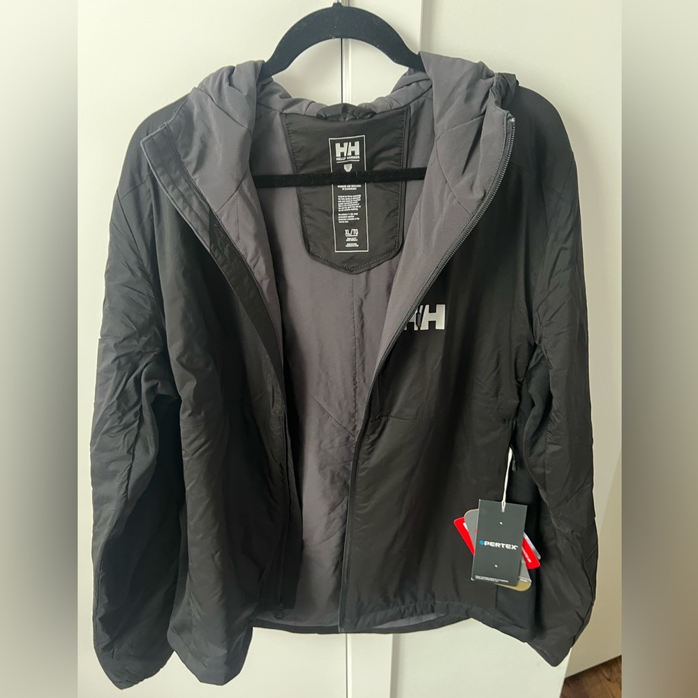 Helly Hansen Men’s XL Black Odin Hooded Jacket Outdoor NWT